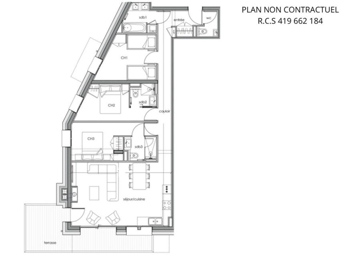 Appartement 4P 8 Pers Avec Cheminee Et Parking A Saint-Martin-De-Belleville - Fr-1-452-377 Eksteriør bilde